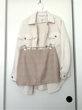 Wilfred Cream Collared Shacket